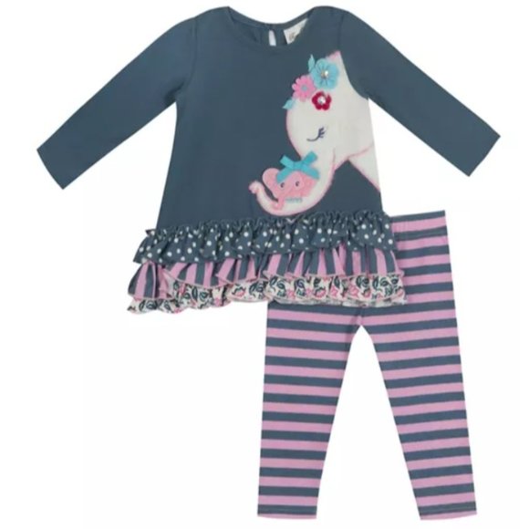 'RARE EDITIONS' TOP & PANTS ELEPHANT OUTFIT - Picture 14 of 16